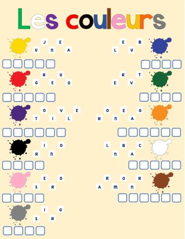 Les couleurs