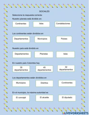 Organización política Colombia
