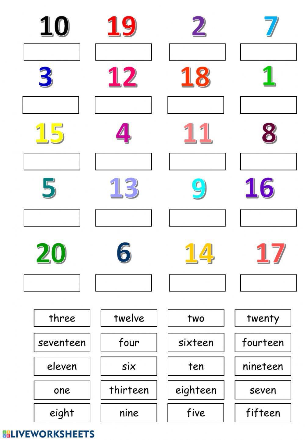 Numbers 1-20 Numbers 1-20
